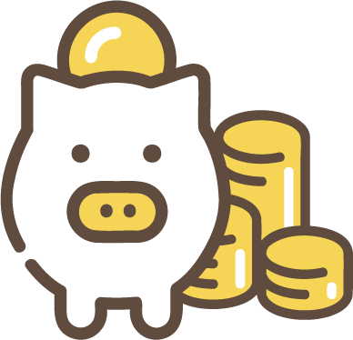 豚の貯金箱の画像
